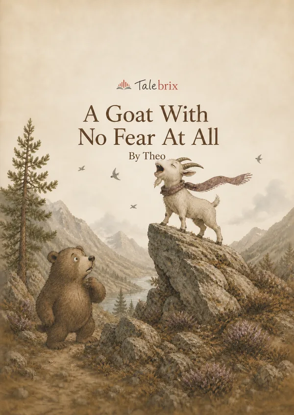 A Goat With No Fear At All. By Theo. Front cover.