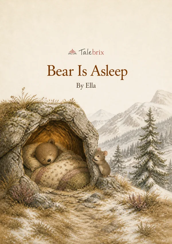 Bear Is Asleep. By Ella. Front cover.