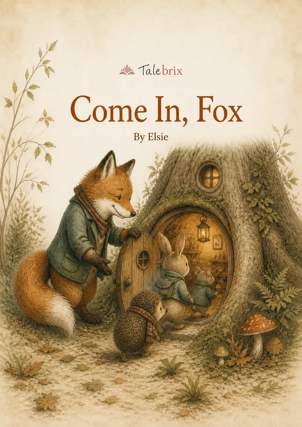 Come In, Fox. By Elsie. Front cover.