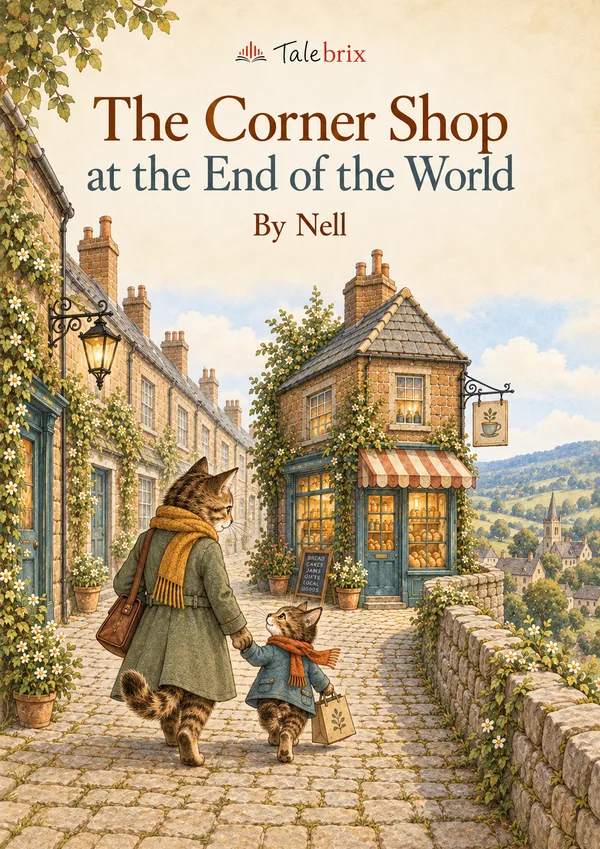 The Corner Shop at the End of the World. By Nell. Front cover.