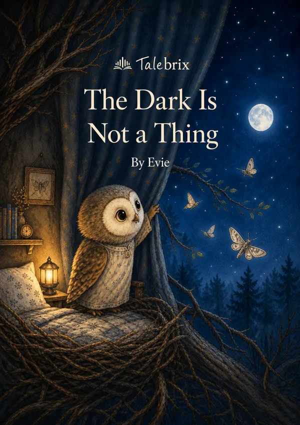 The Dark Is Not a Thing. By Evie. Front cover.