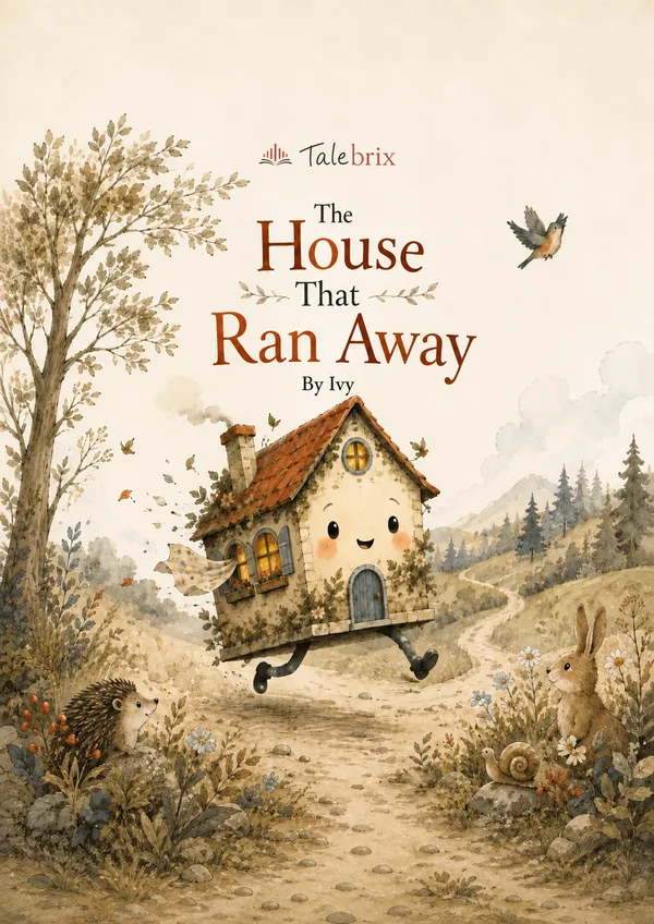 The House That Ran Away. By Ivy. Front cover.