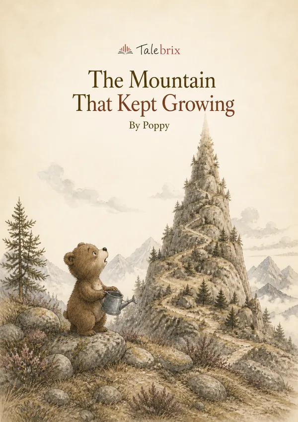 The Mountain That Kept Growing. By Poppy. Front cover.